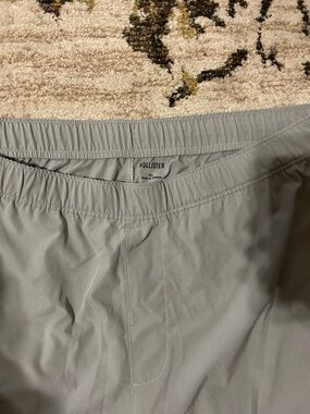 Hollister Light Gray Elastic Waist Shorts